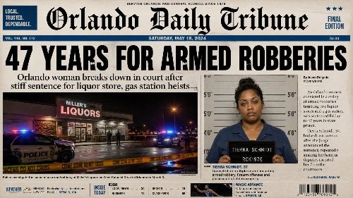 Orlando Woman Sentenced to 47 Years for String of Armed Robberies