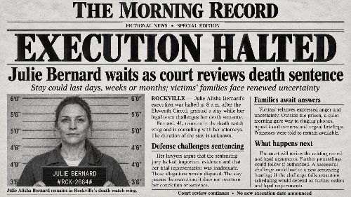 Execution Halted, Uncertainty Remains for Julie Bernard and Victims’ Families