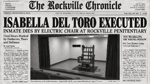 Isabella Del Toro Executed at Rockville Penitentiary After Tense Final Hours