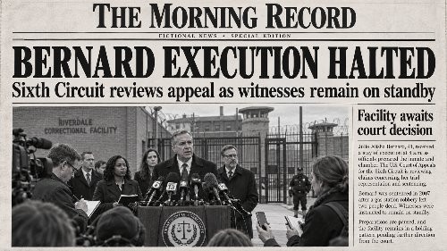 Execution of Julie Alisha Bernard Halted as Sixth Circuit Reviews Appeal