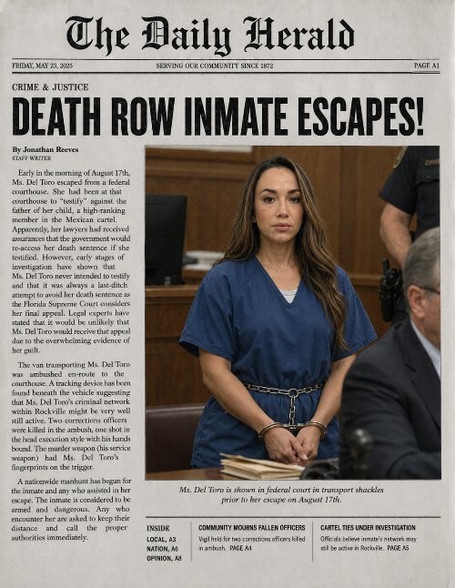DEATH ROW INMATE ESCAPES