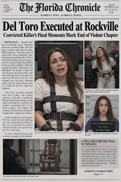 INSIDE SCOOP: DEL TORO EXECUTED AT ROCKVILLE